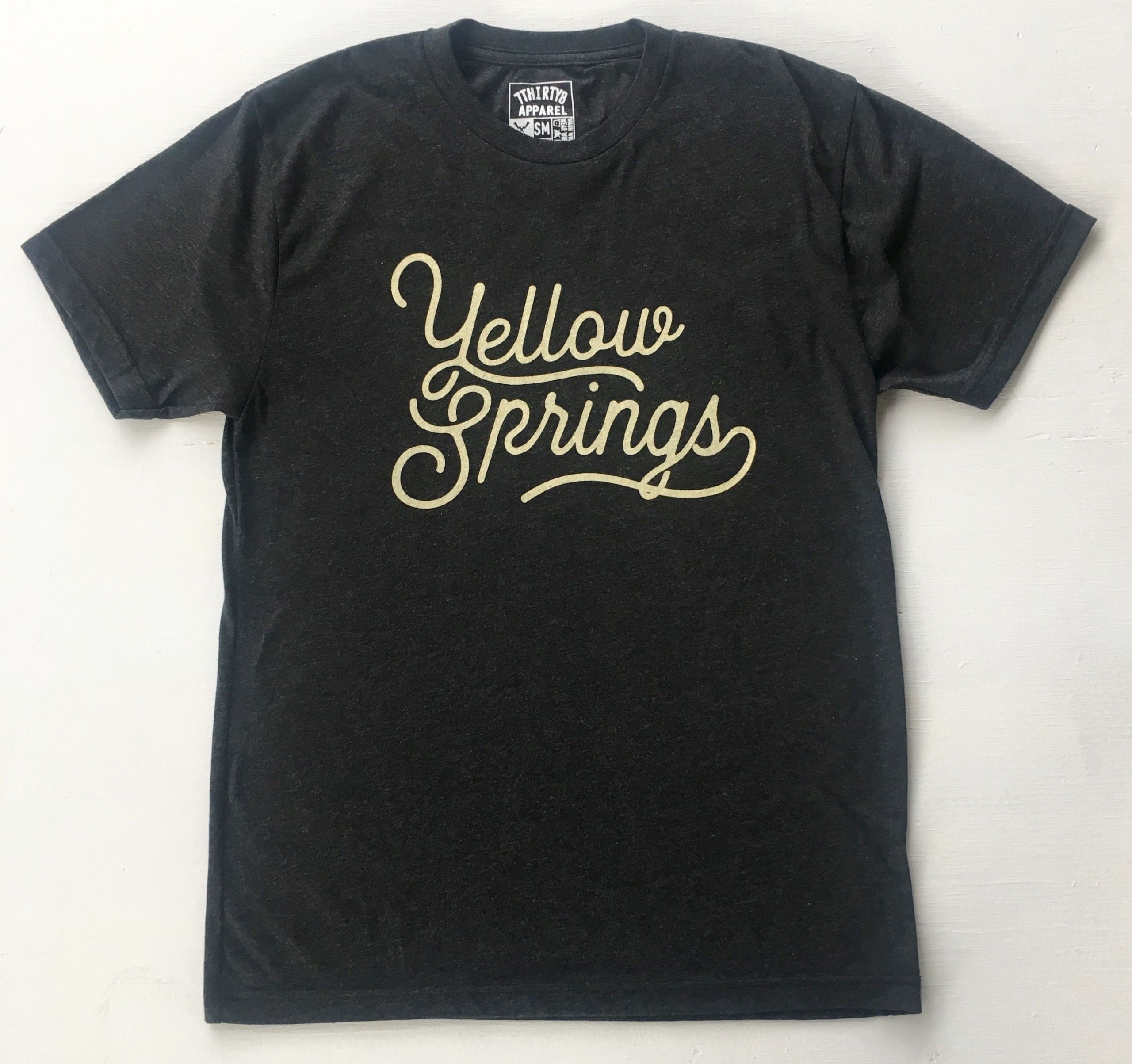 Yellow Springs Script T-shirt | shopurbanhandmade
